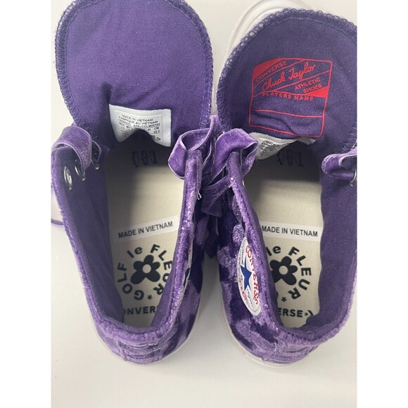 Converse Chuck 70 High x Golf Le Fleur Quilted Velvet Tillandsia Purple main image 7